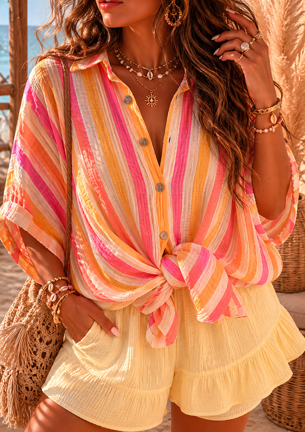 Chemise en gaze de coton