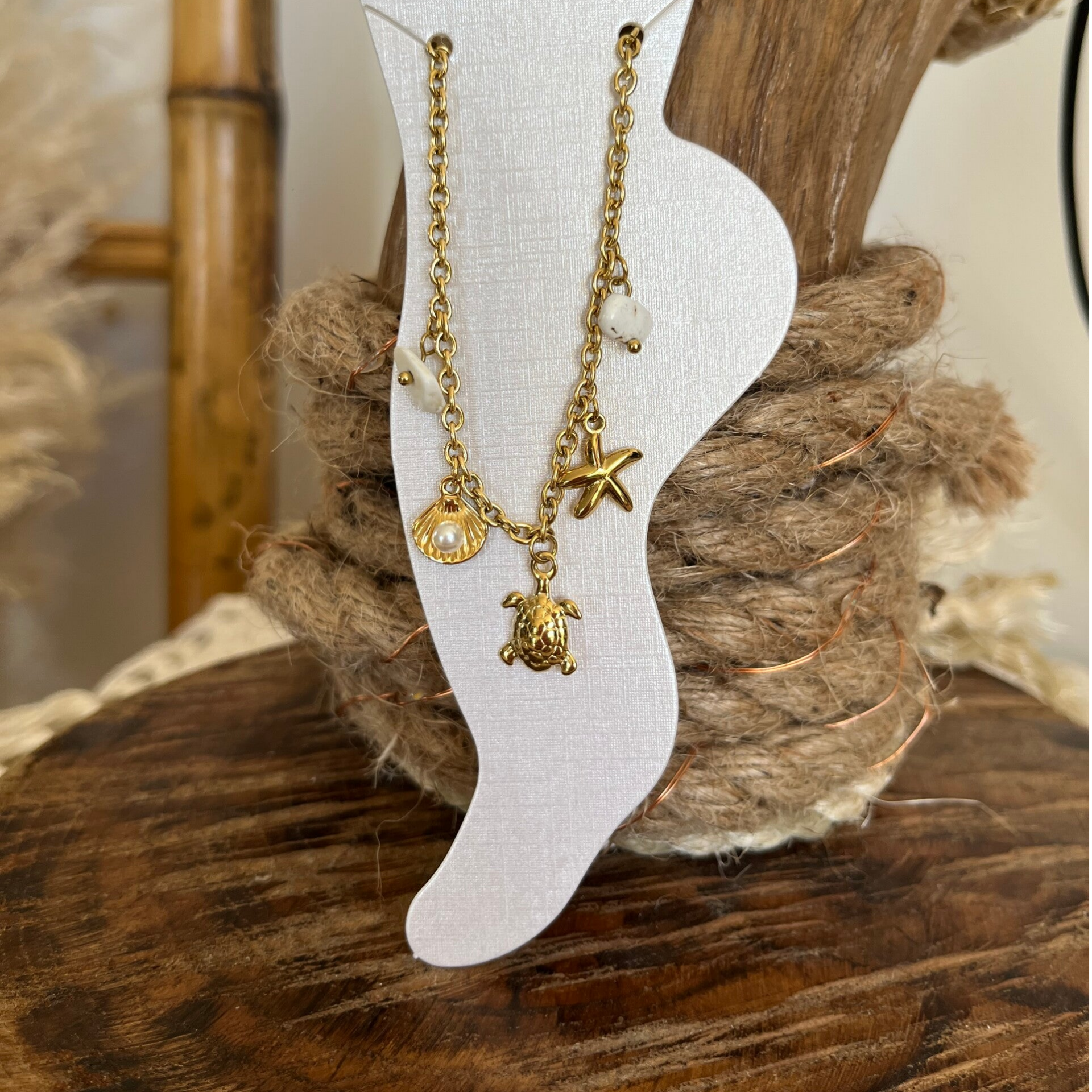 Chaine de cheville " Tortue