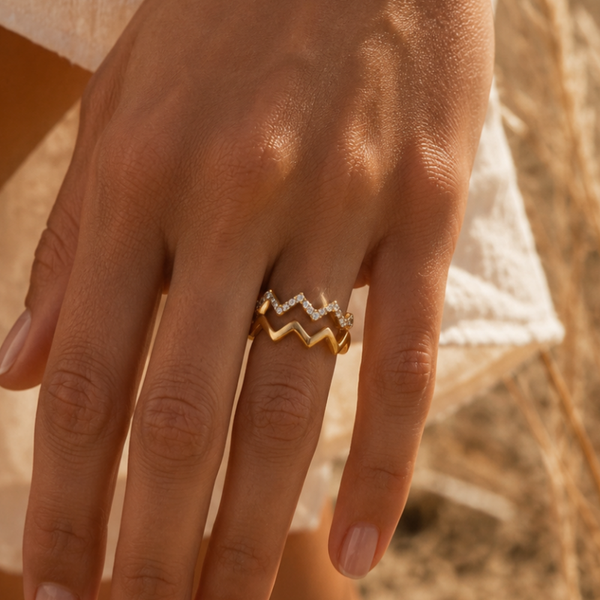 Bague " Wavy "