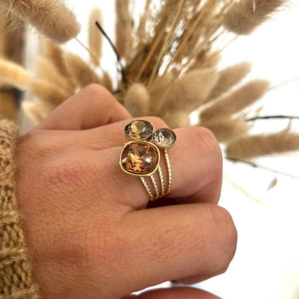Bague "Trilogie" Swarovski®