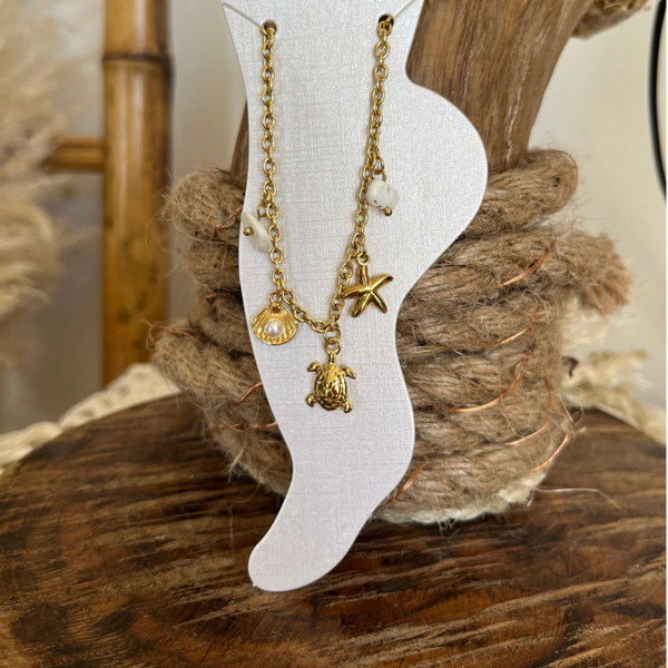 Chaine de cheville " Tortue