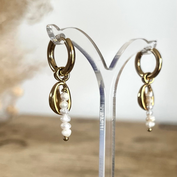 Boucles d'oreilles "Cauri"