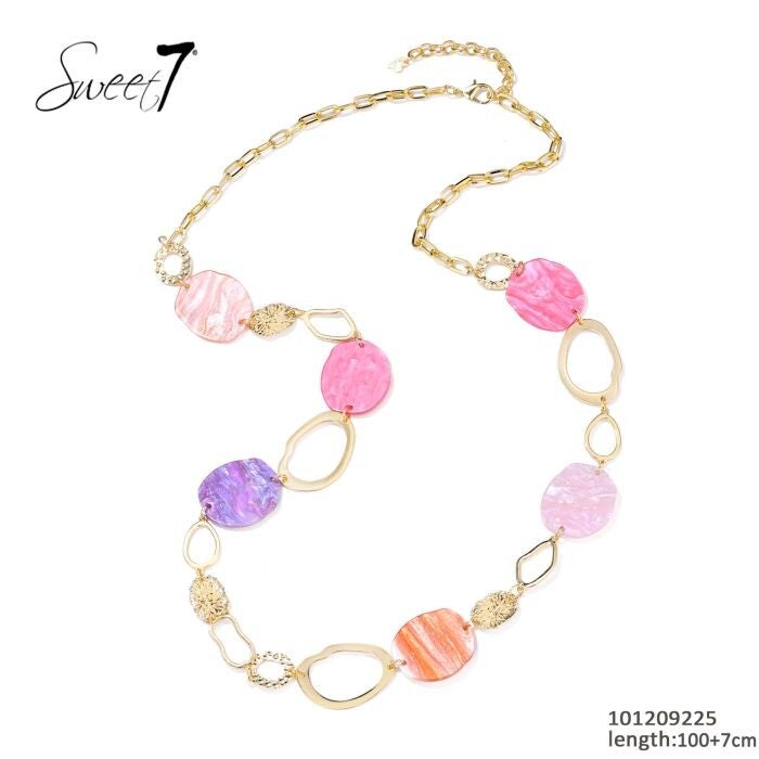 Lange ketting multicolor