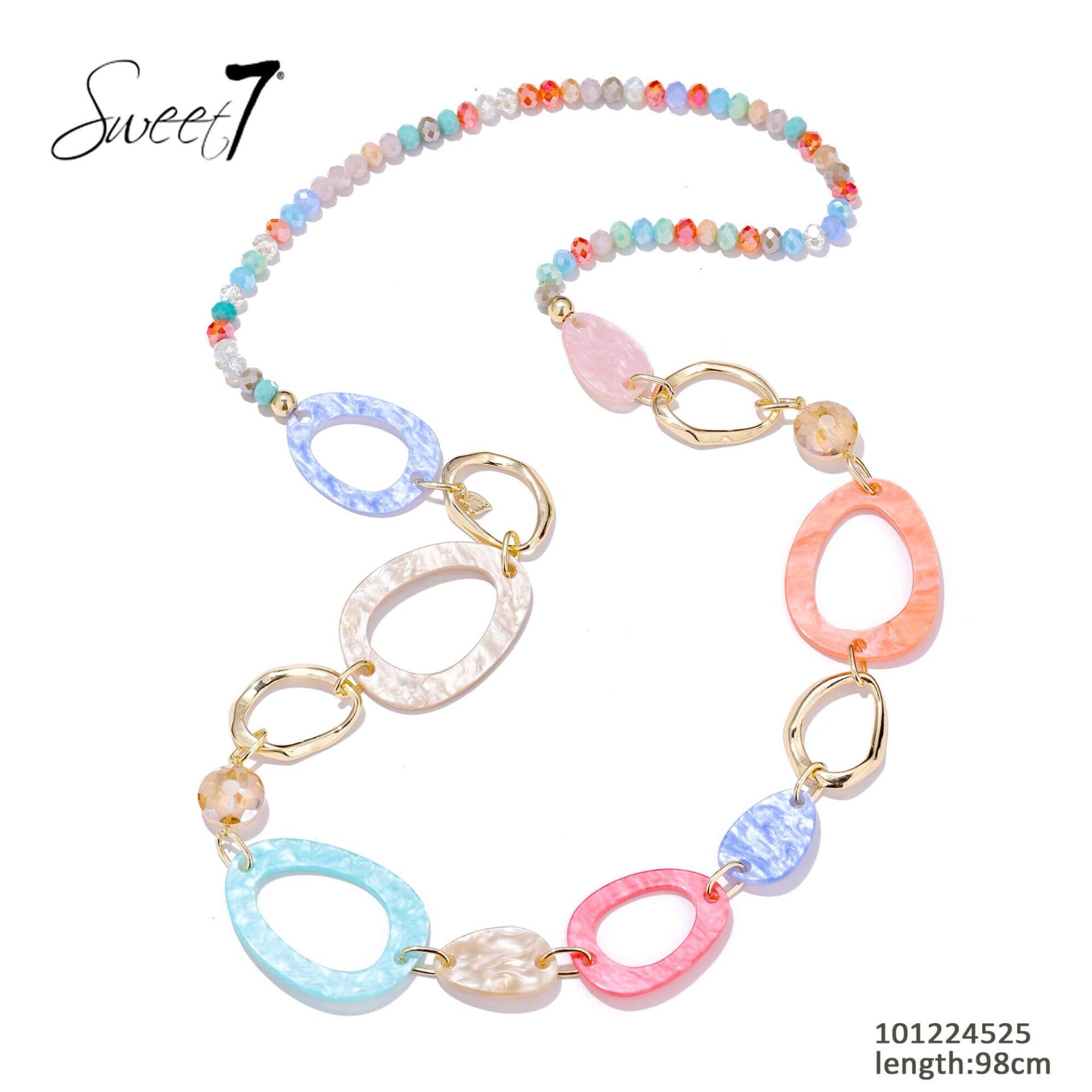 Lange ketting multicolor