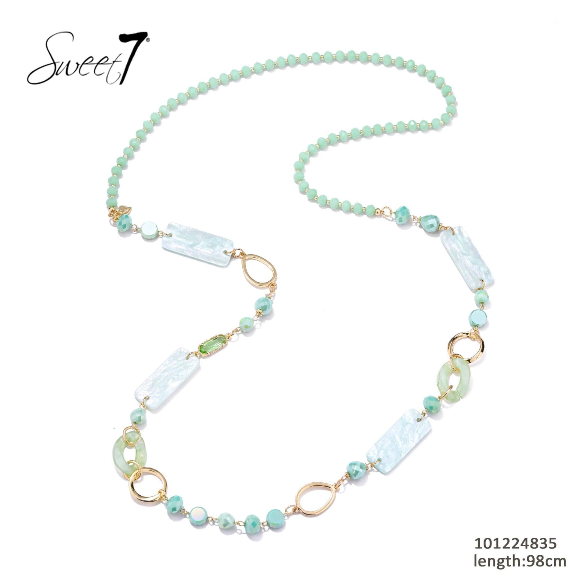 Lange ketting pastelgroen