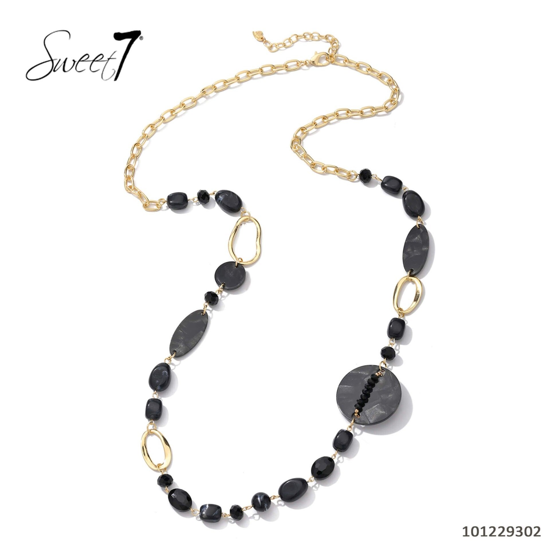 Lange ketting zwart