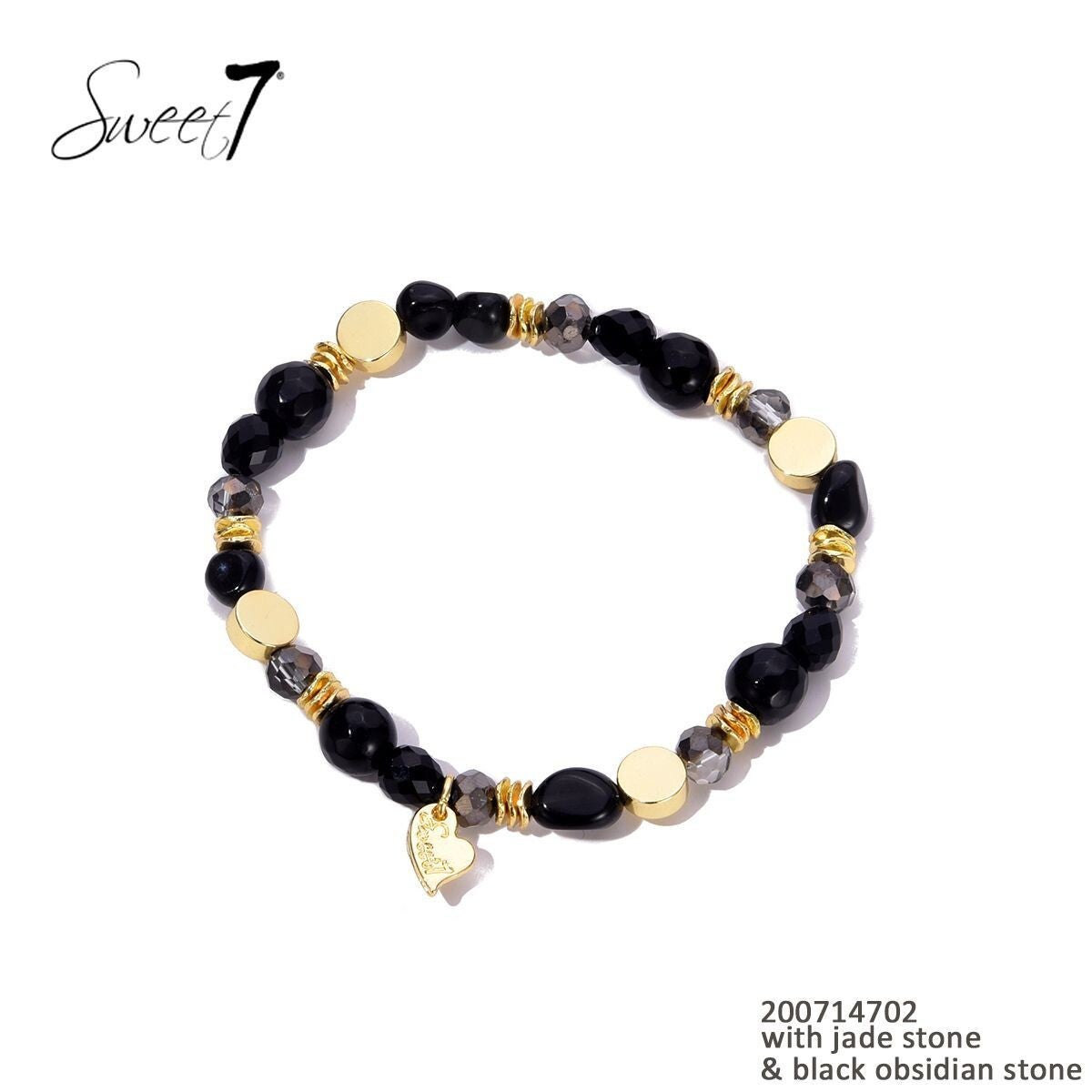 Armband zwart - goud