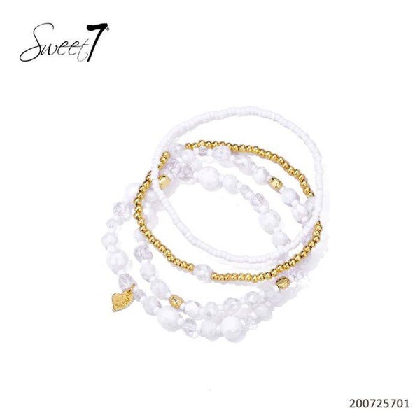 Set armbanden wit