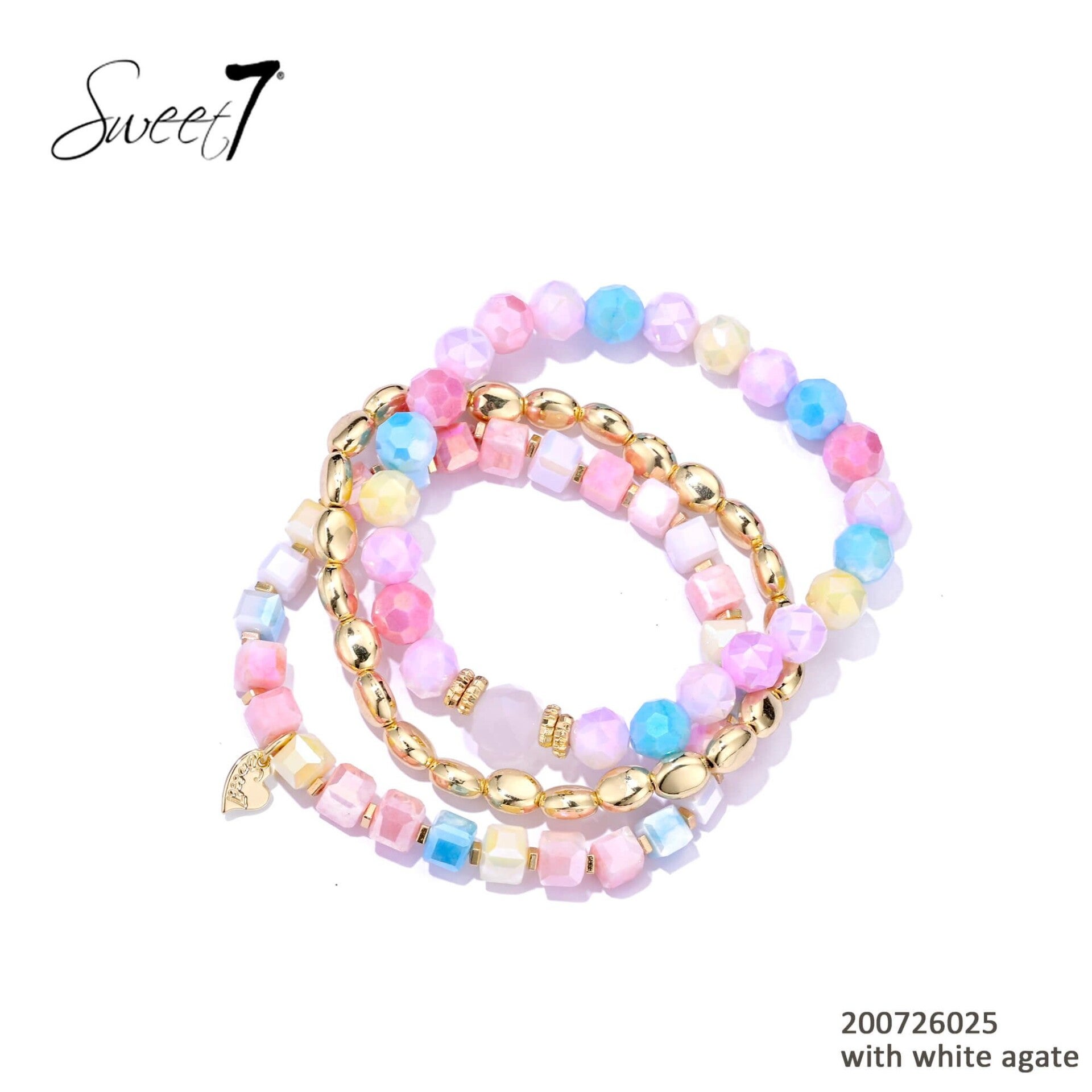 Armbanden pastel multicolor