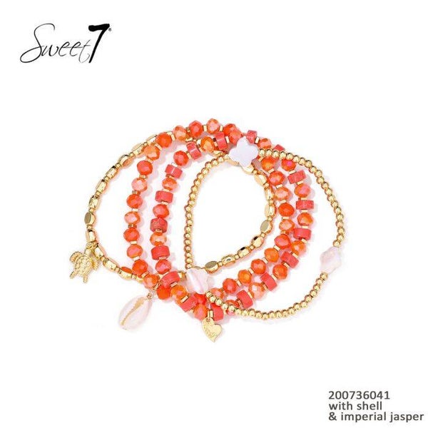 Set van armbanden koraal