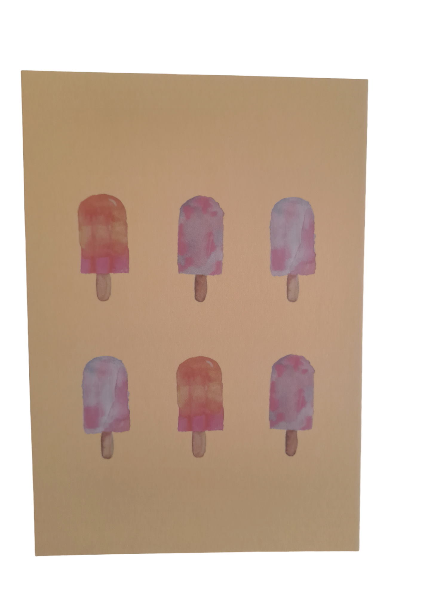 SALE - Wenskaart ijsjes zonder tekst