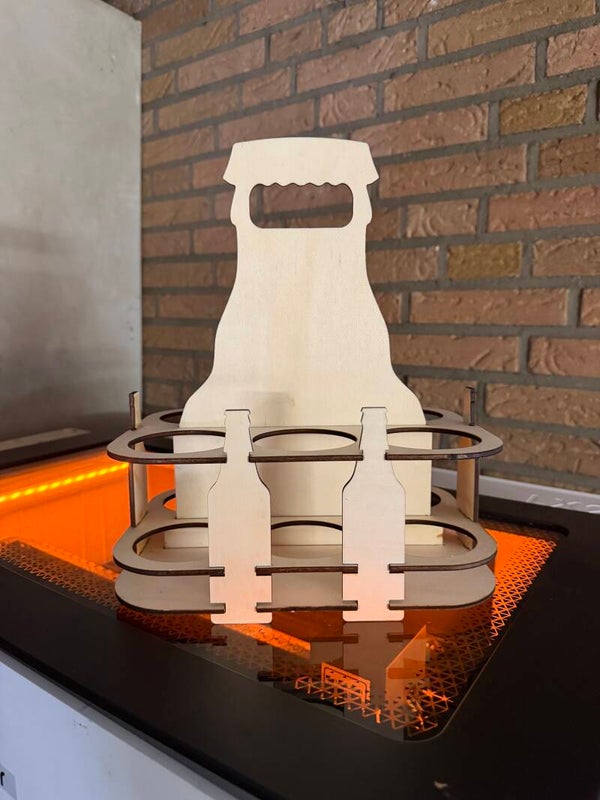Getränketräger aus 4 mm Holz