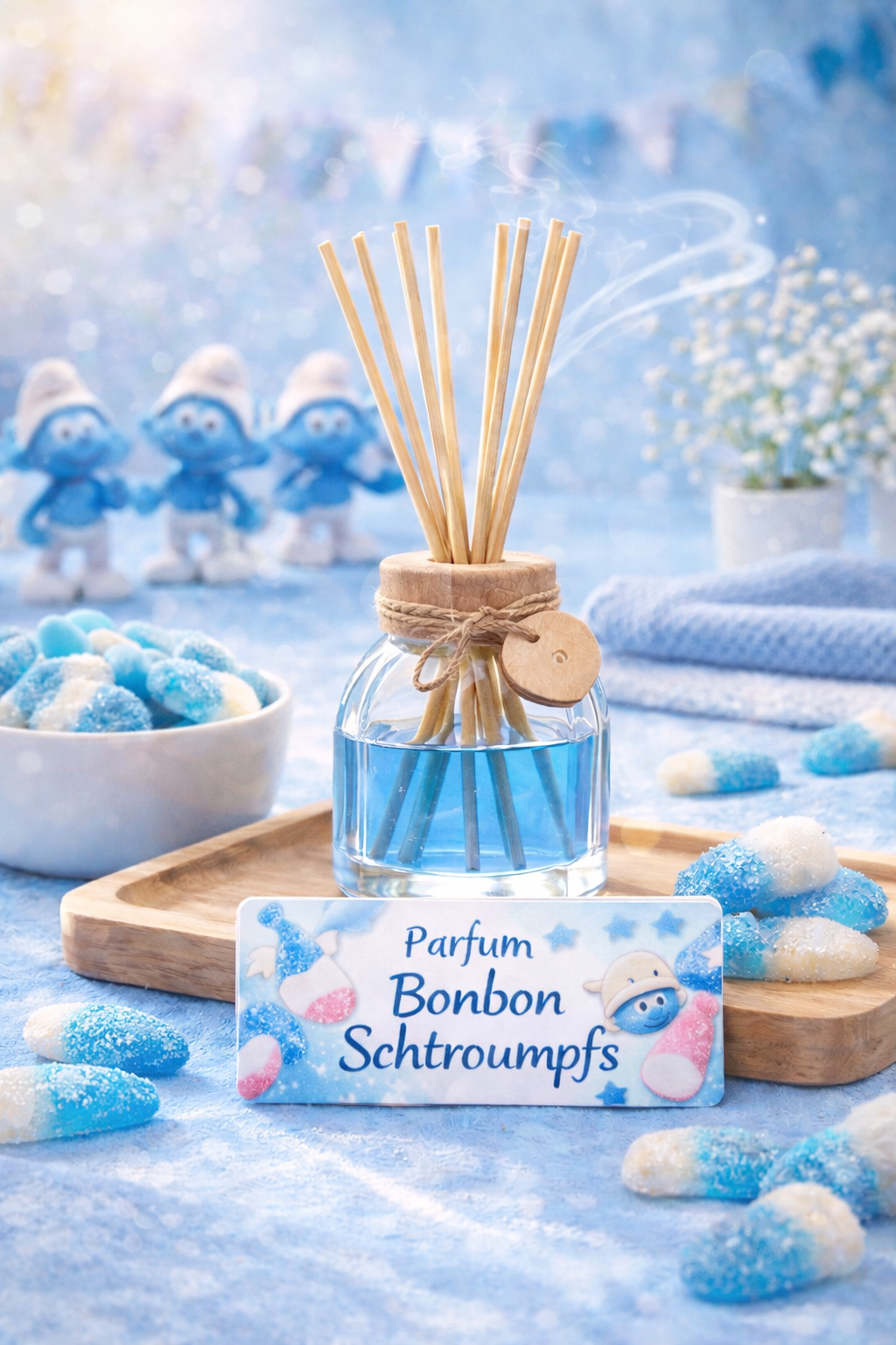 DIFFUSEUR À BÂTON - CANDY SCHTROUMPFY