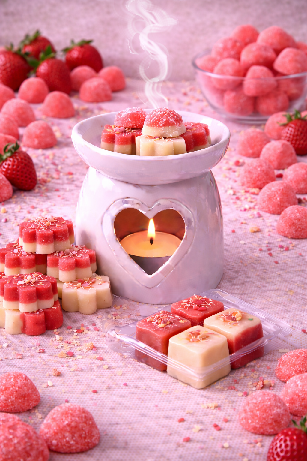 Fondant Parfumé - BONBON FRAISE ( Fraise tagada )