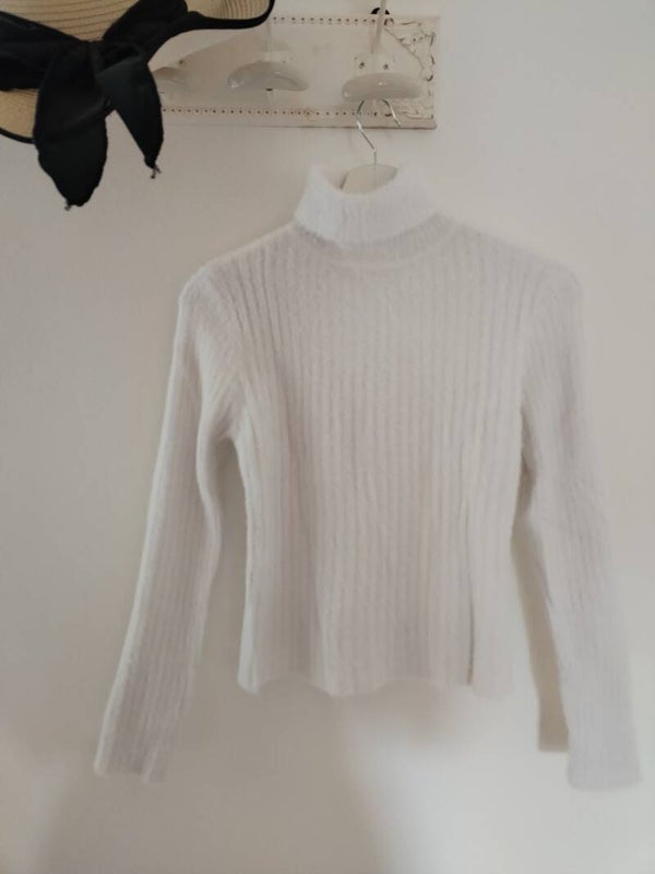 Pull col roulé
