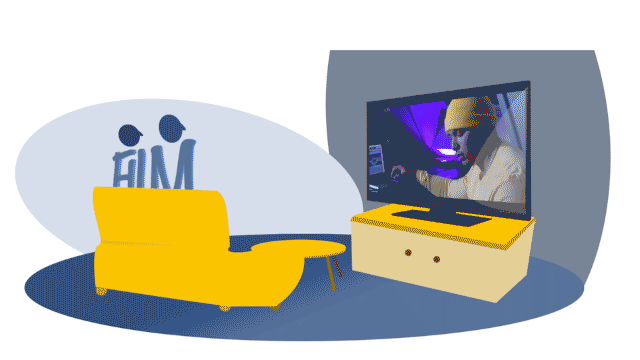 film, gif, bank, tv, animatie, illustratie