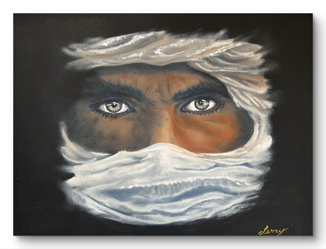 Arabian Knight - Oil on stretch canvas (30x23cm)