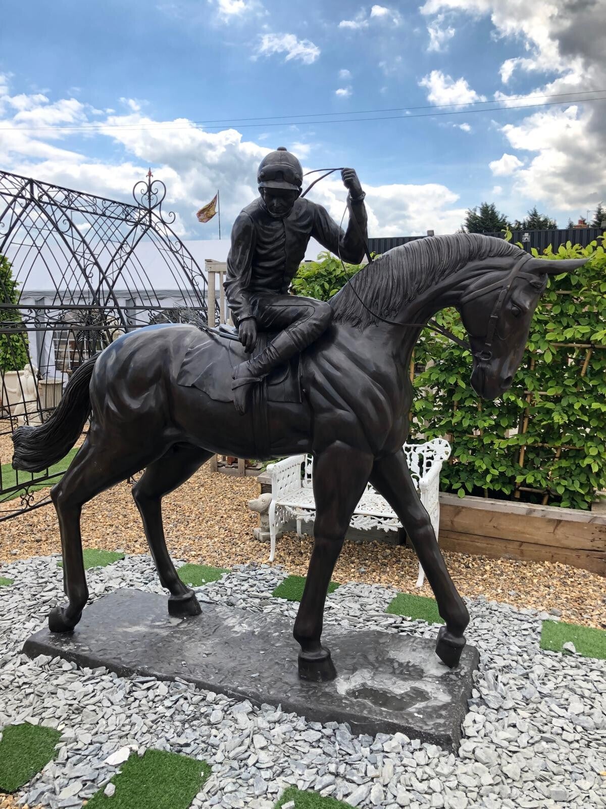 Horse and jockey