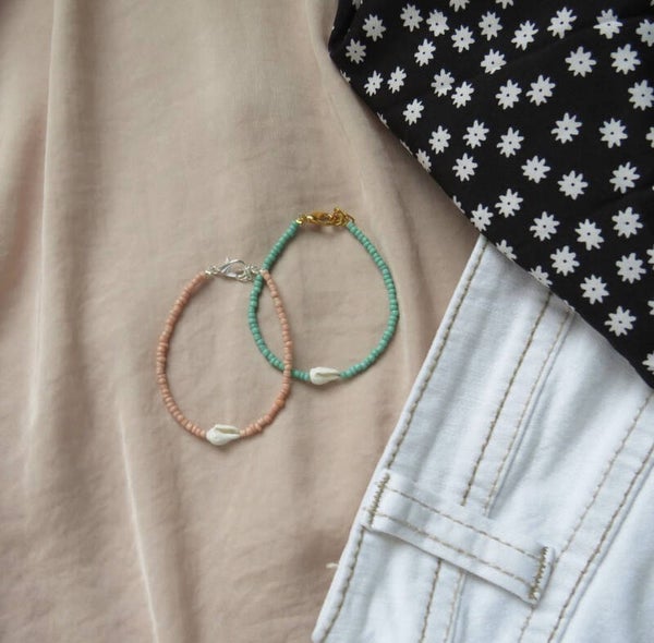 Trompetschelp armbandje
