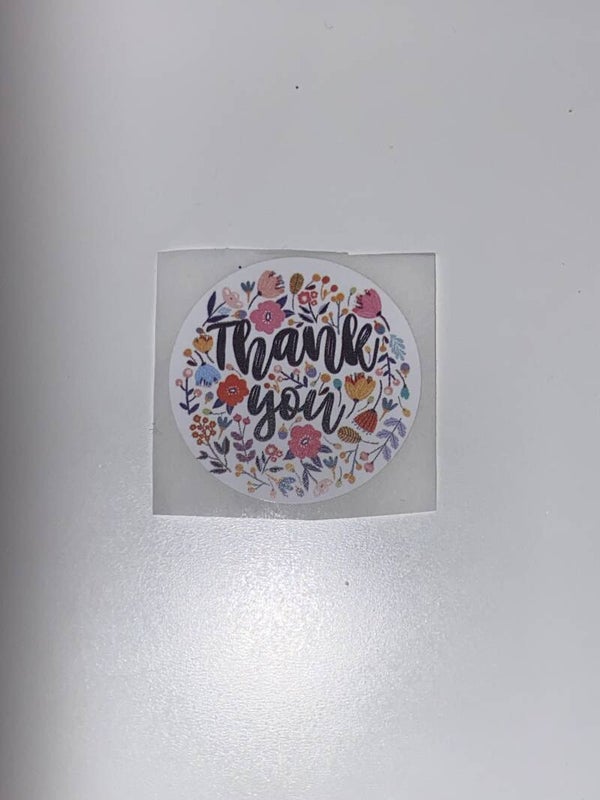 Thank you stickers