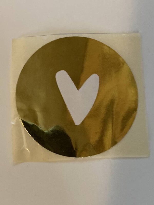 Hart wit met goud