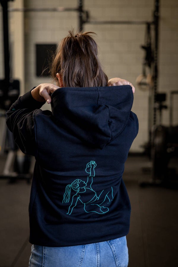Body By Julie Hoodie zwart/groen