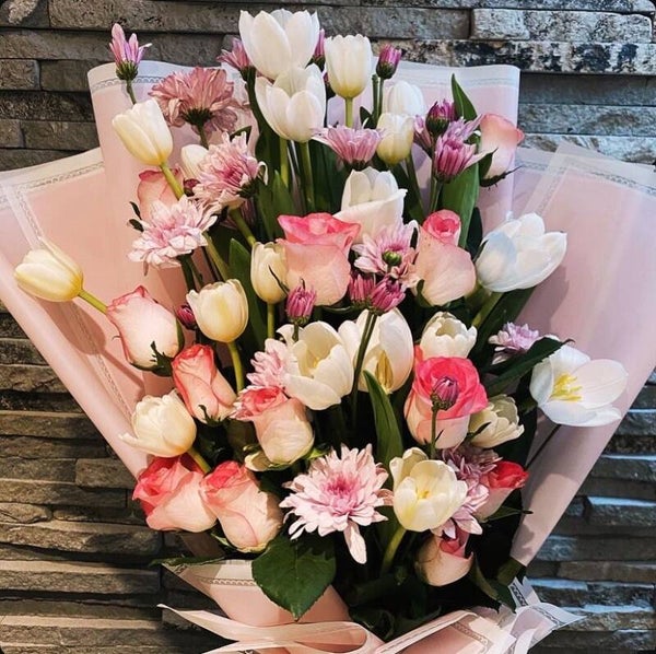 Ramo de veinte tulipanes