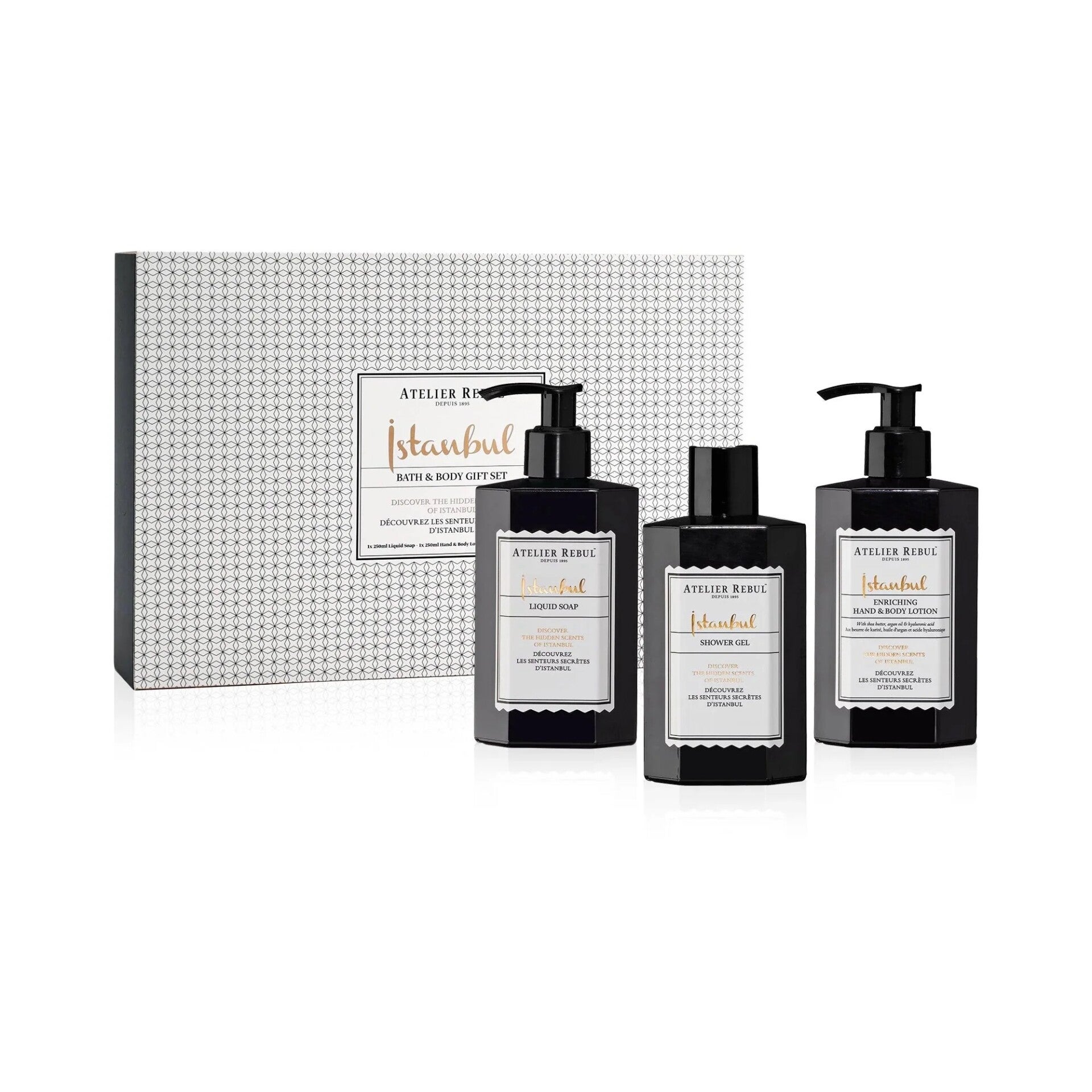 Geschenkset Istanbul Handzeep, Showergel en Hand & Bodylotion