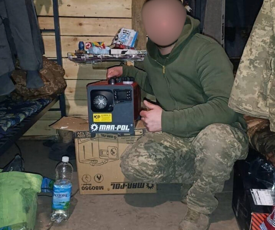 Värme till Ukraina - leveransbild 1