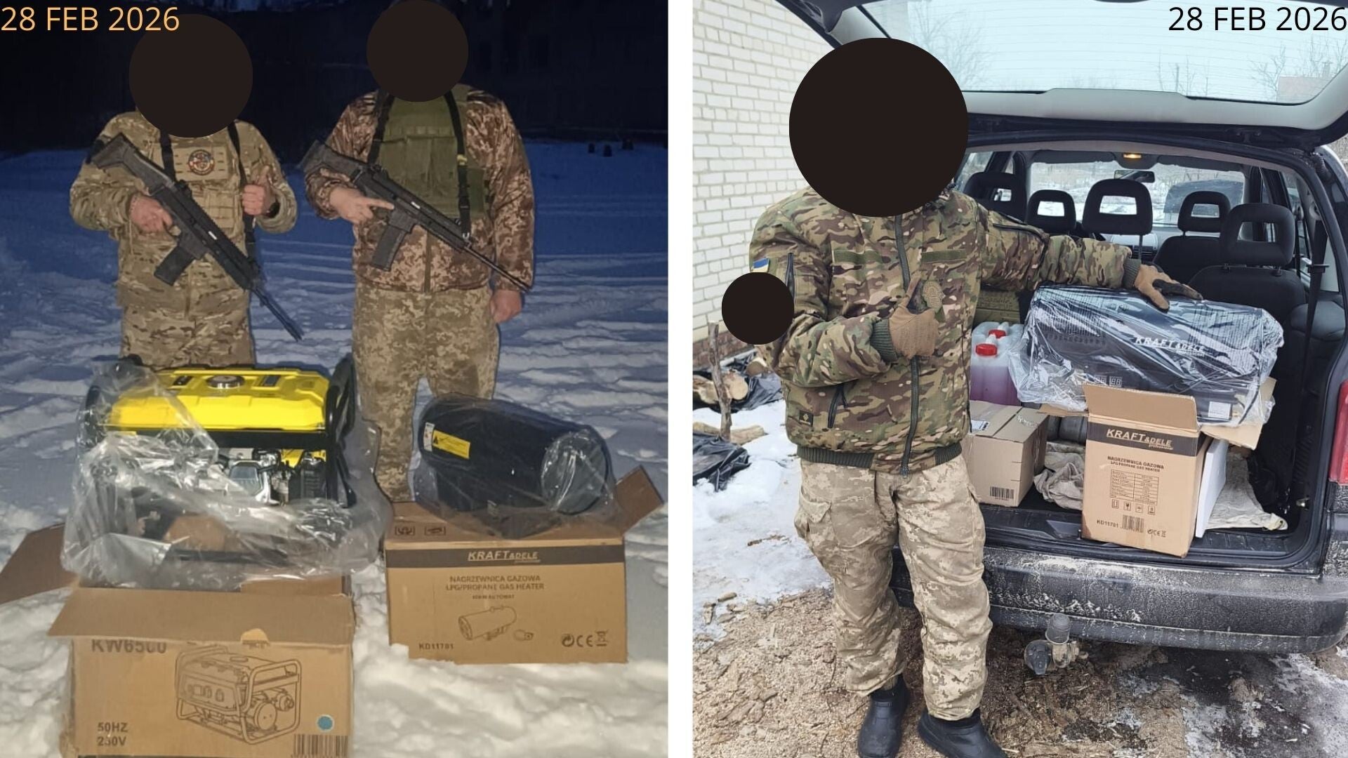 Värme till Ukraina - ny leveransbild 1