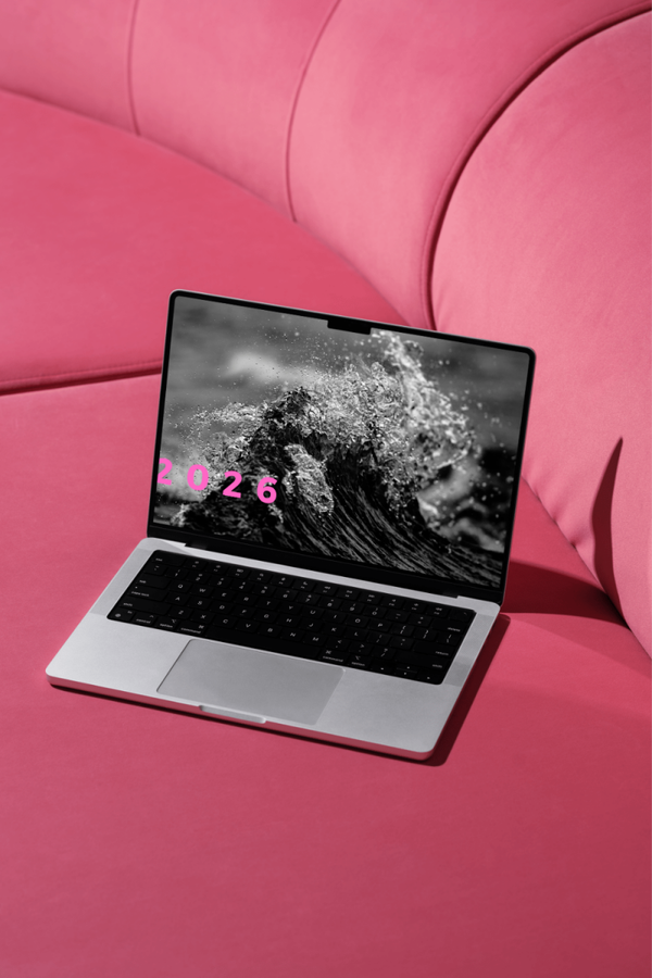 Statement Kalender 2026 – Schwarz, Weiß & Neonpink