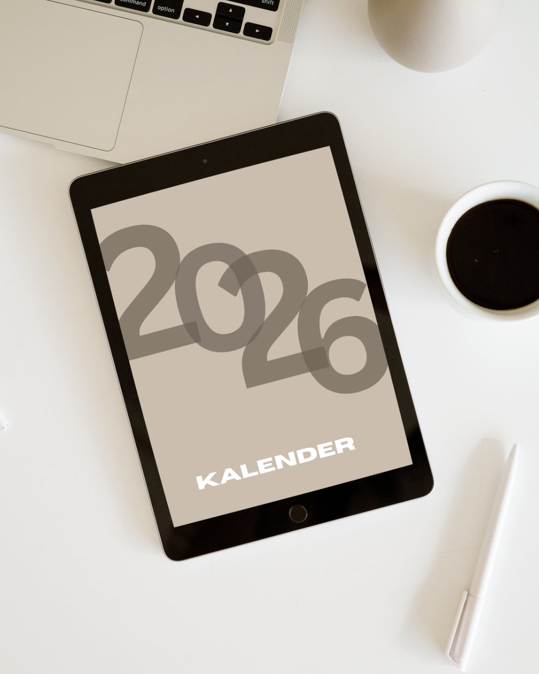Beige Aesthetic Kalender 2026