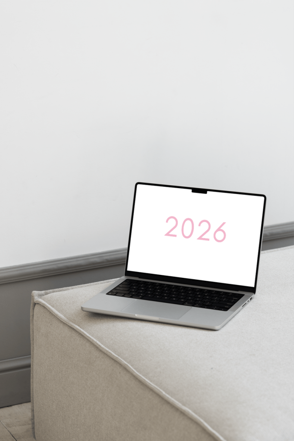 Blue & Pink Kalender 2026 – Farbspiel