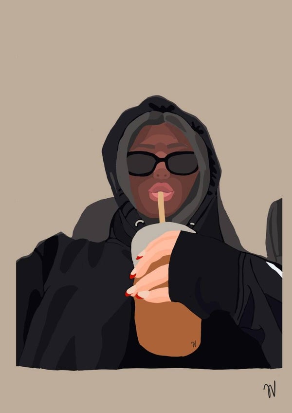Aesthetic Poster | Minimalist Woman Illustration | Modern Aesthetic Wall Art | Neutral Digital Print