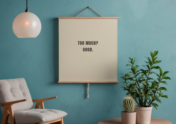 Good – Minimalistisches Statement Poster