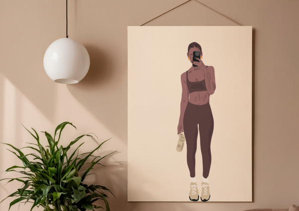 Soft Strength – Feminines Illustrationsposter