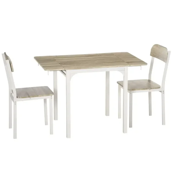 Opklapbare eetset wit