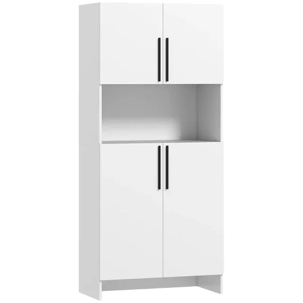 Keukenopbergkast wit