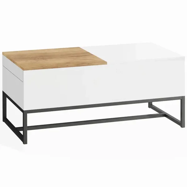 Uitschuifbare salontafel wit