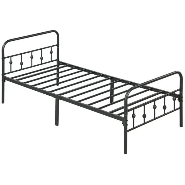 Metalen bedframe zwart