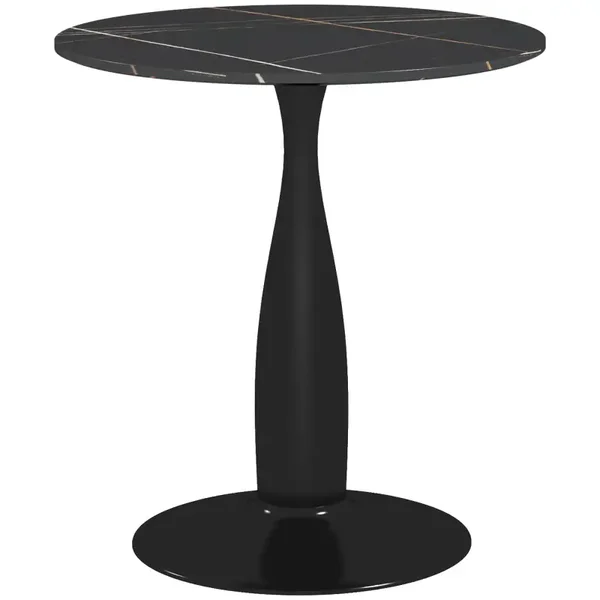 Ronde eettafel zwart