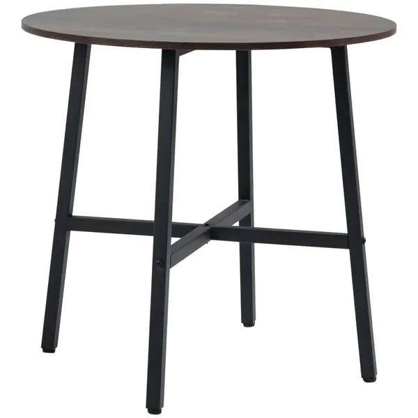 Industriële eettafel bruin