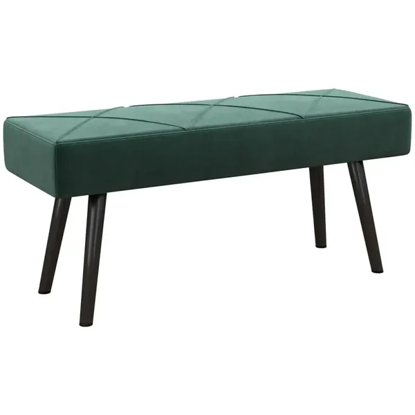 Fluwelen bedbank groen