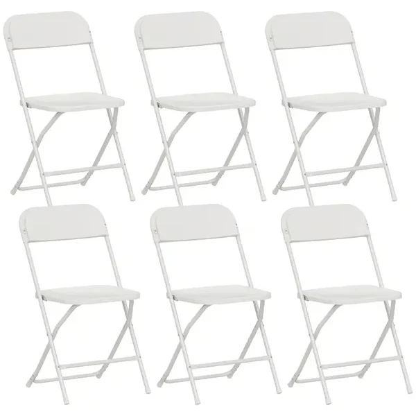 Klapstoelen set wit