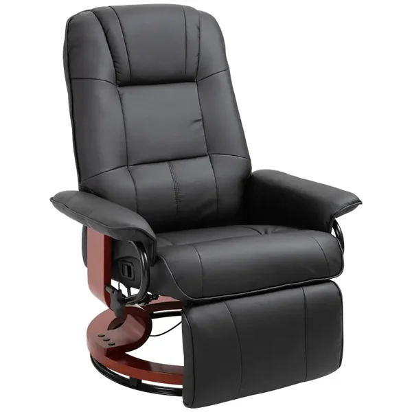 Draaibare relaxfauteuil zwart