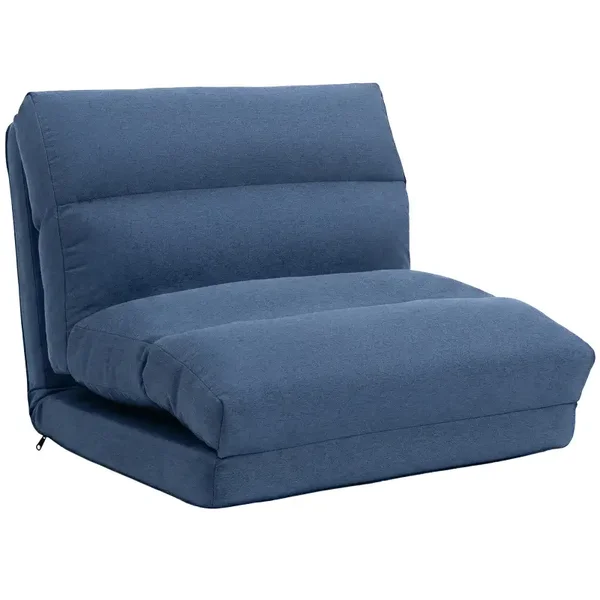 Opklapbare zitzak donkerblauw