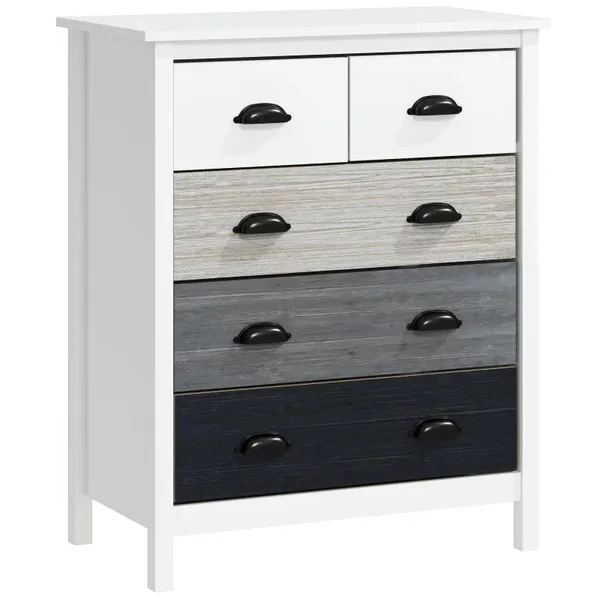 Dressoir 5-laden wit