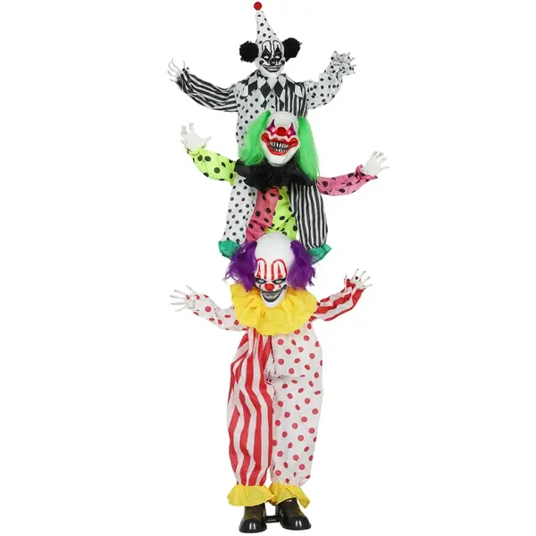 Stapelbare Halloween-clowns