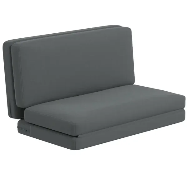 Opklapbare slaapfauteuil donkergrijs