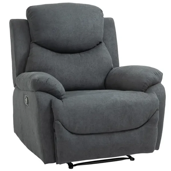 Kantelbare relaxfauteuil donkergrijs